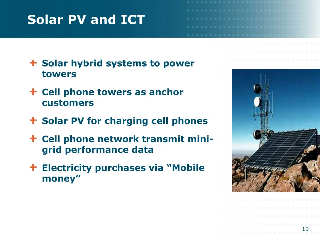 solar pv and ict