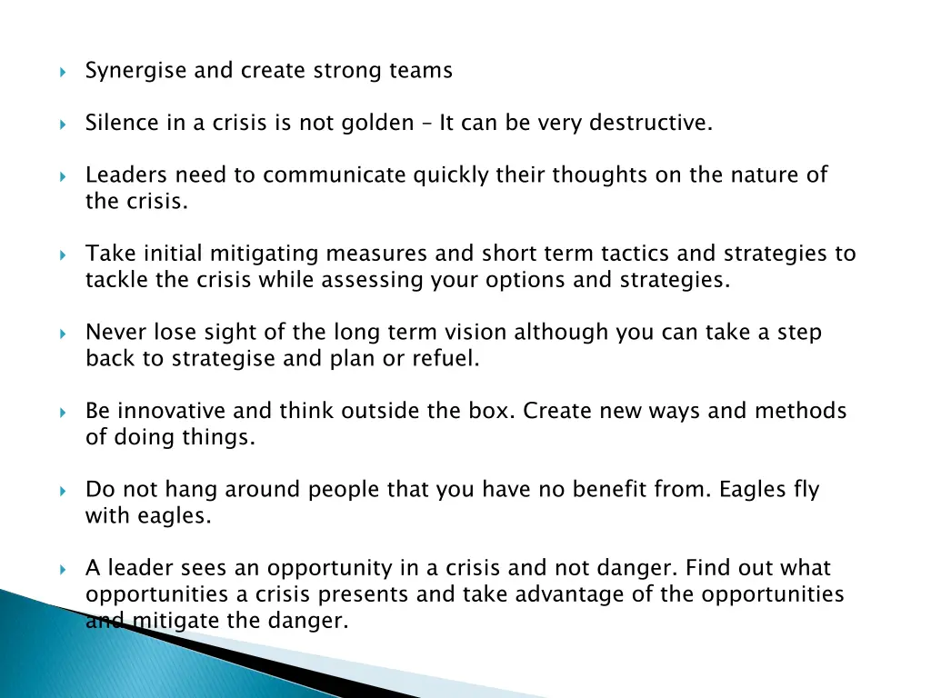 synergise and create strong teams