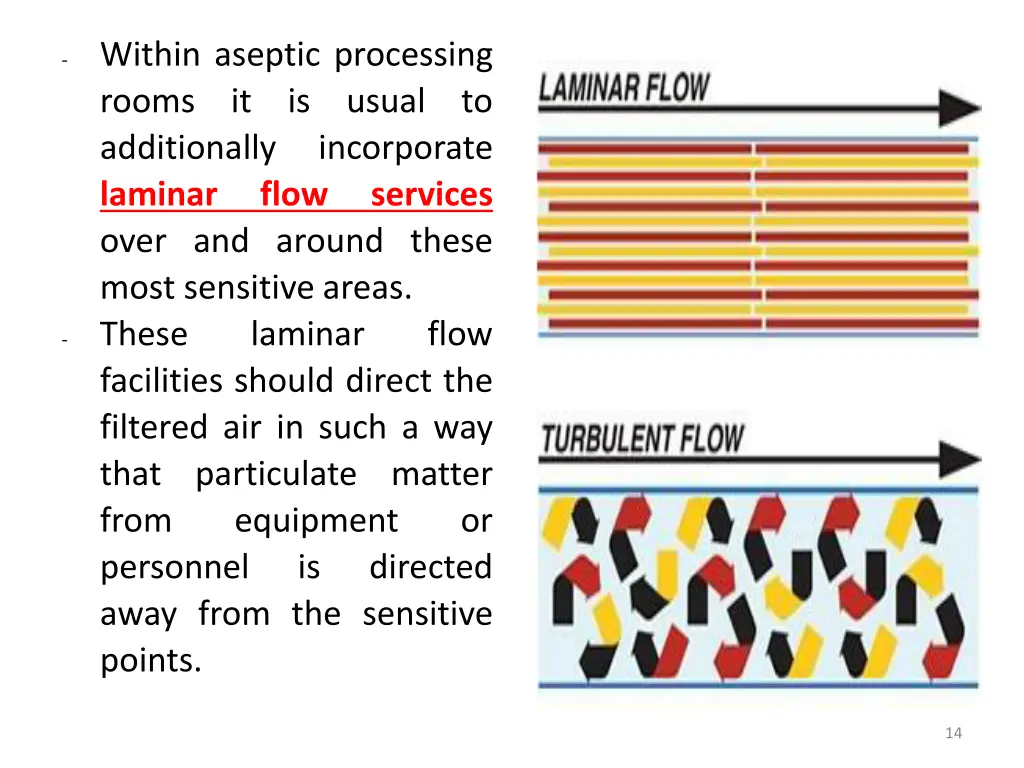 within aseptic processing rooms it is usual