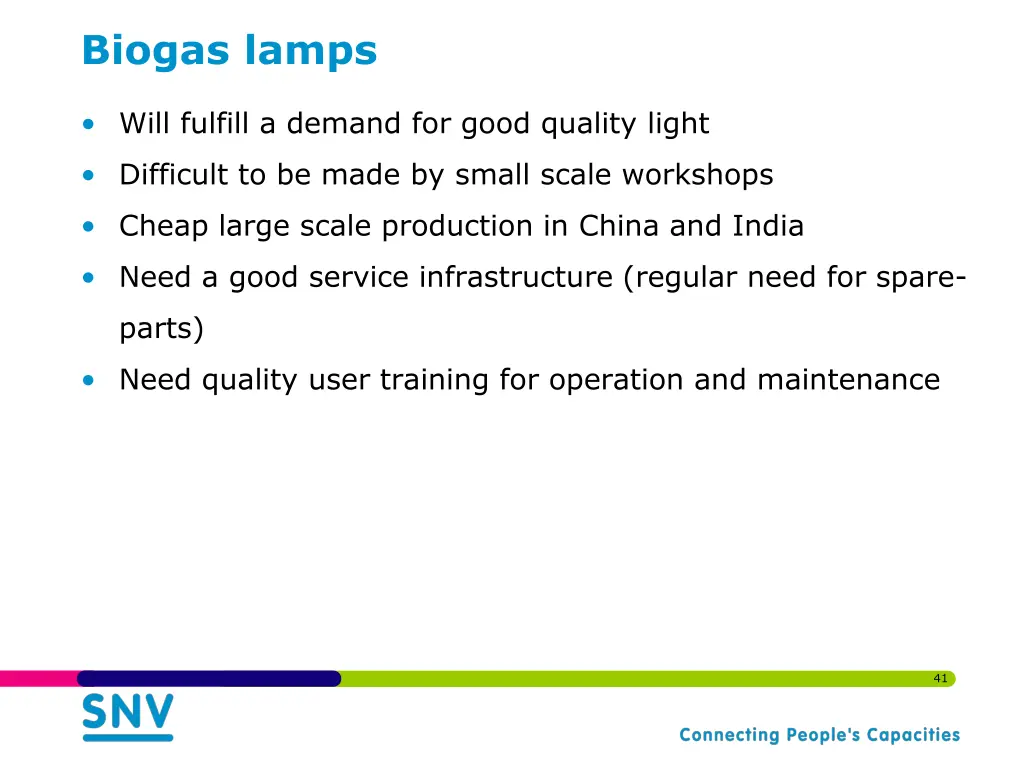 biogas lamps