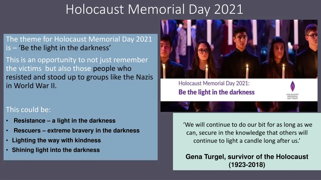 holocaust memorial day 2021