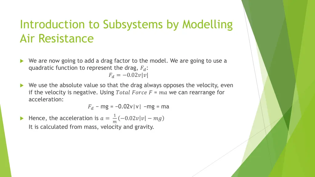 introduction to subsystems by modelling