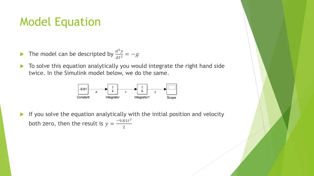 model equation