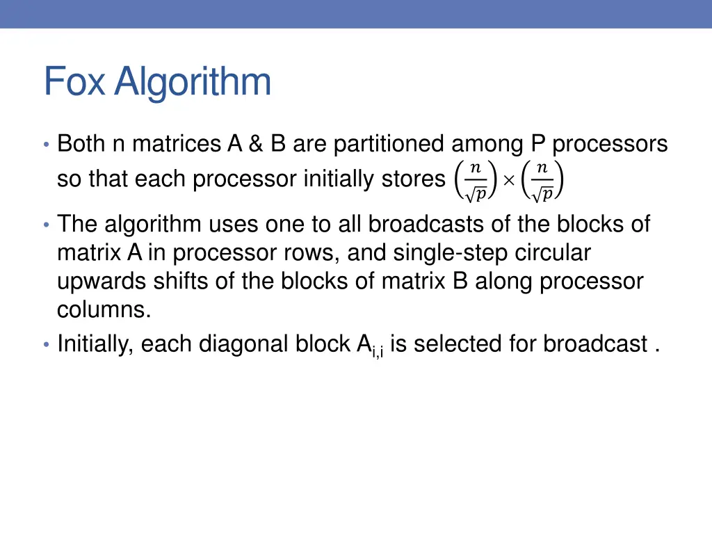 fox algorithm