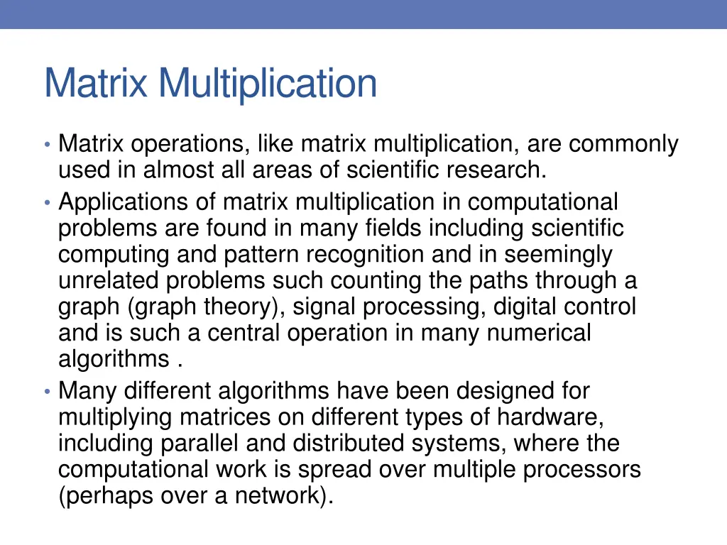 matrix multiplication