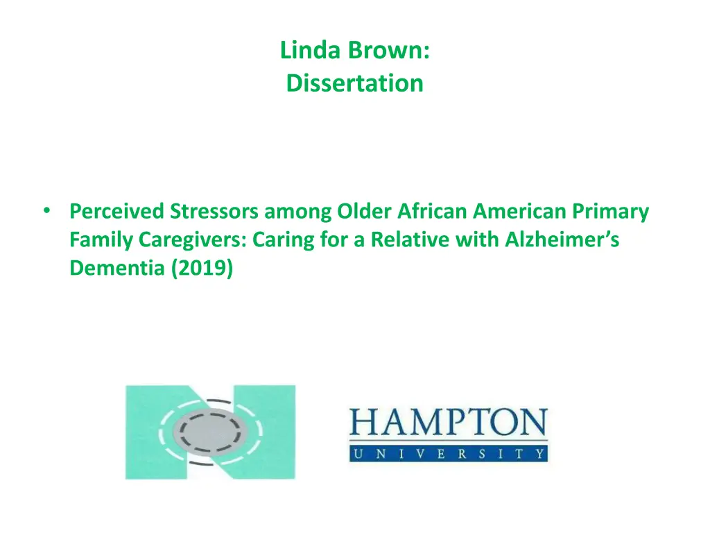 linda brown dissertation