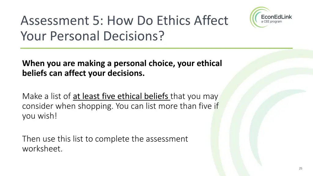 assessment 5 how do ethics affect your personal