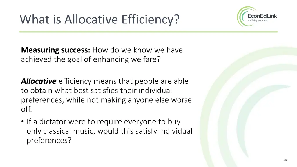 what is allocative efficiency