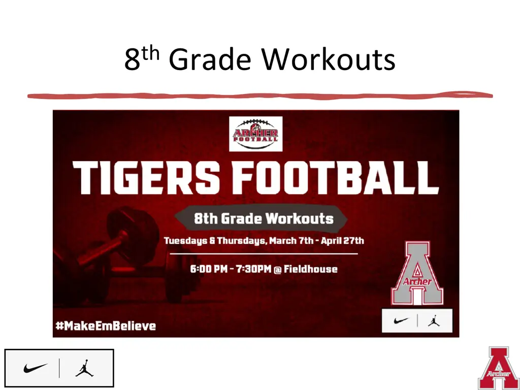 8 th grade workouts