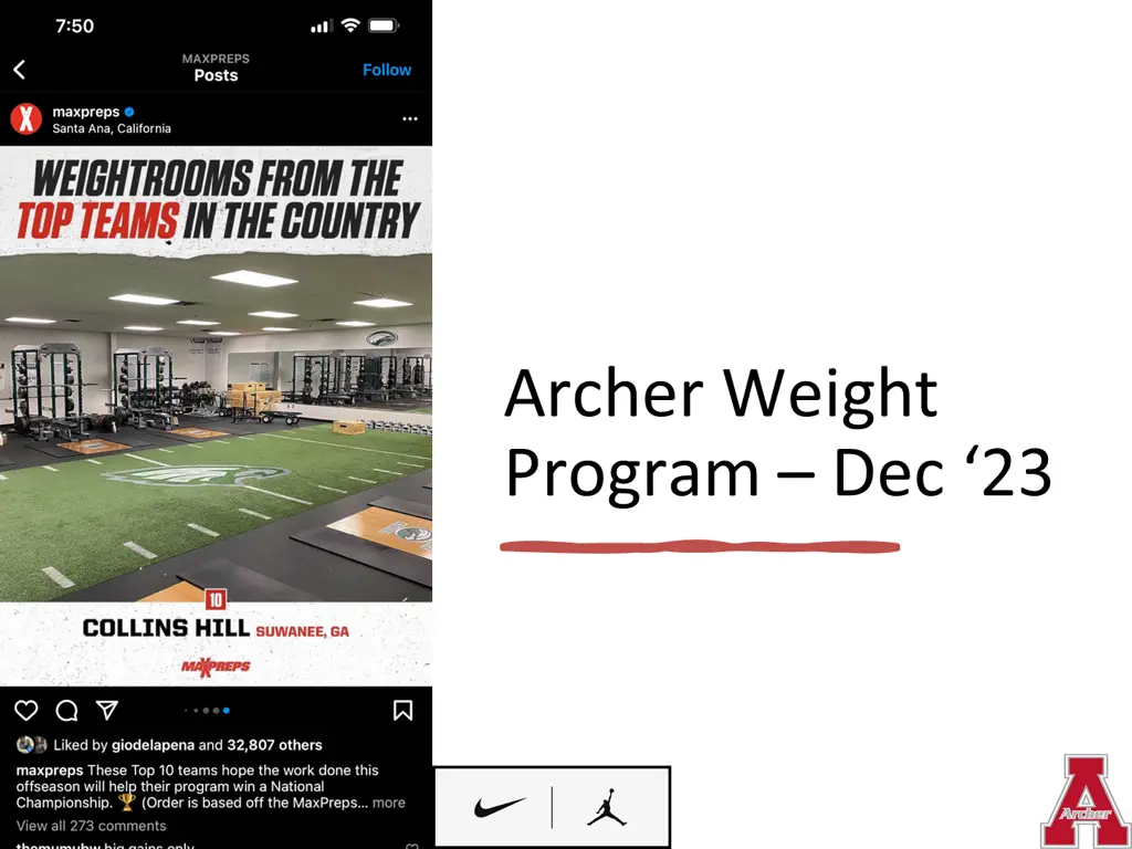 archer weight program dec 23