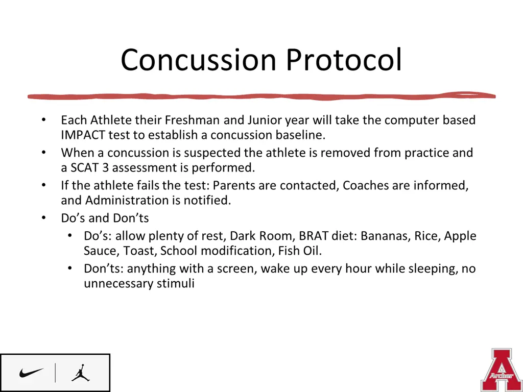 concussion protocol