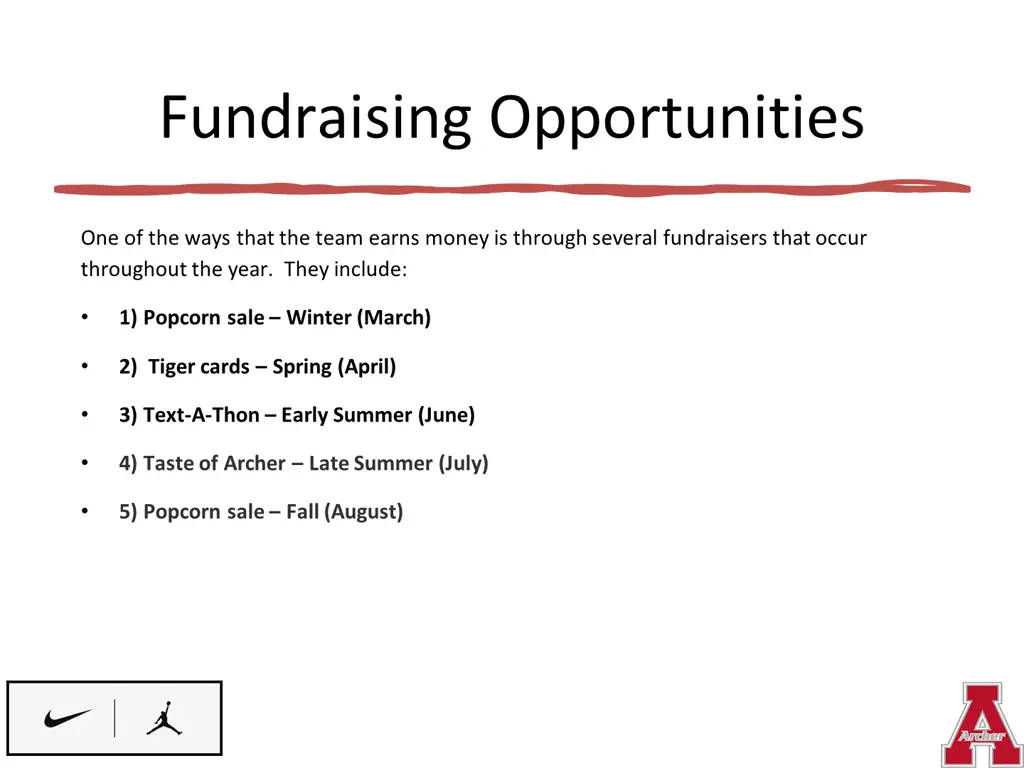 fundraising opportunities