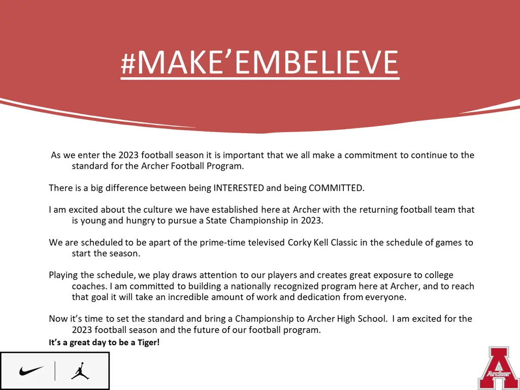 make embelieve