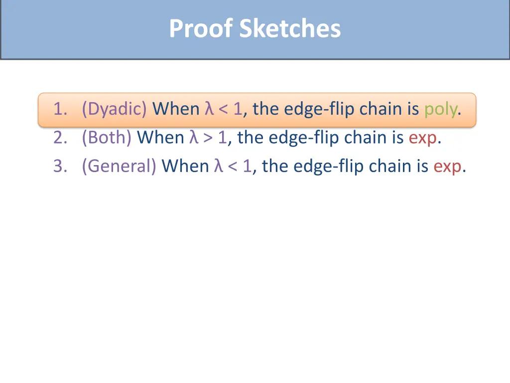 proof sketches