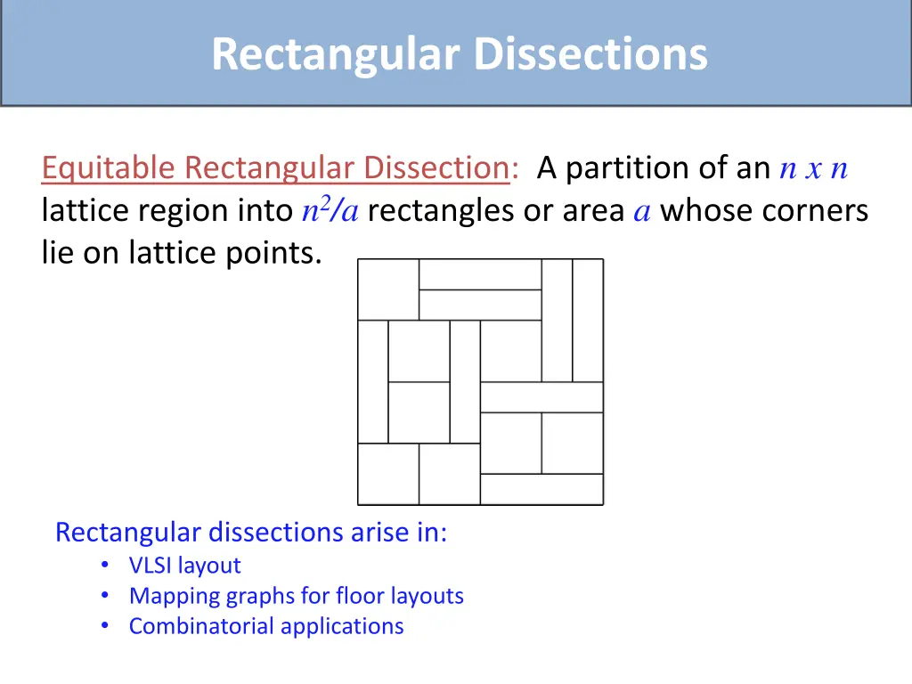 rectangular dissections