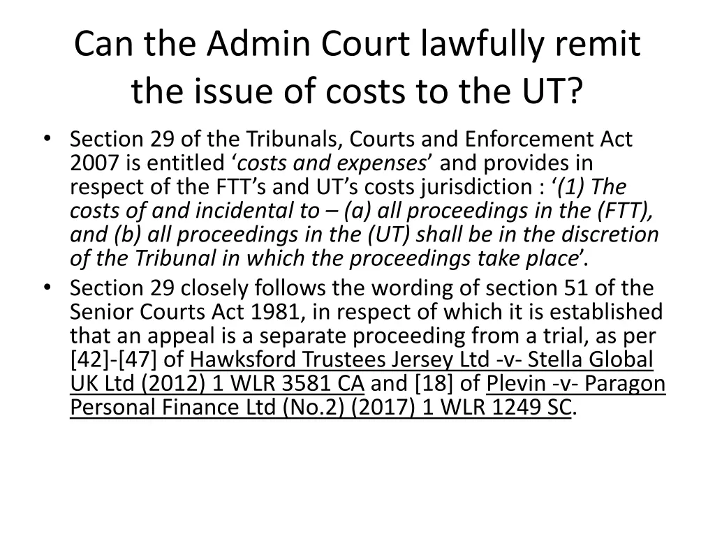 can the admin court lawfully remit the issue 1