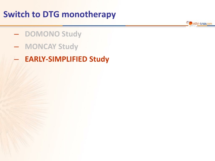 switch to dtg monotherapy