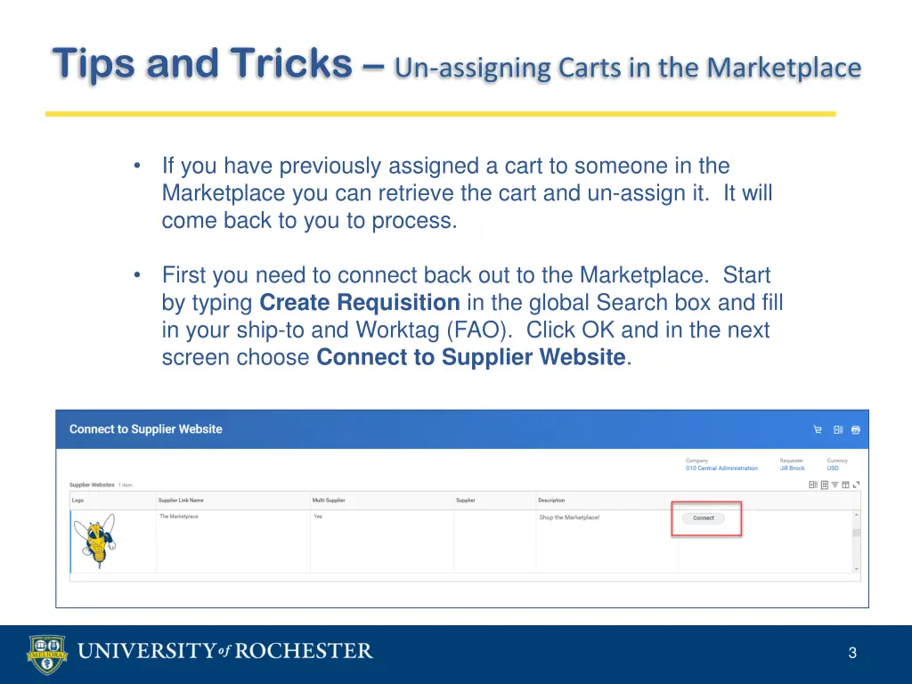 tips and tricks un assigning carts 1