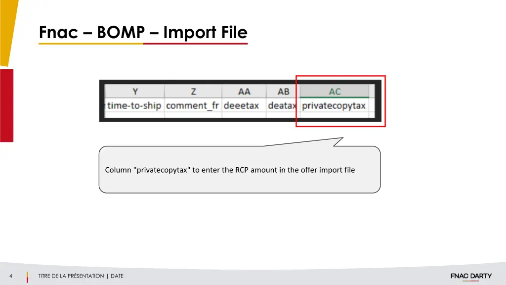 fnac bomp import file