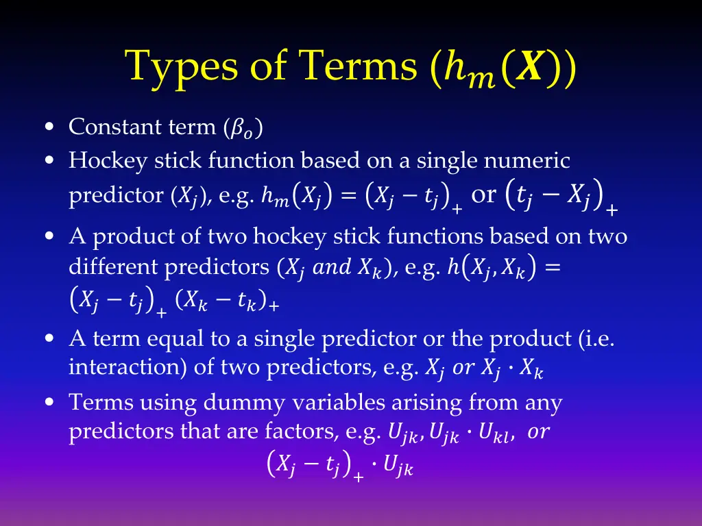 types of terms