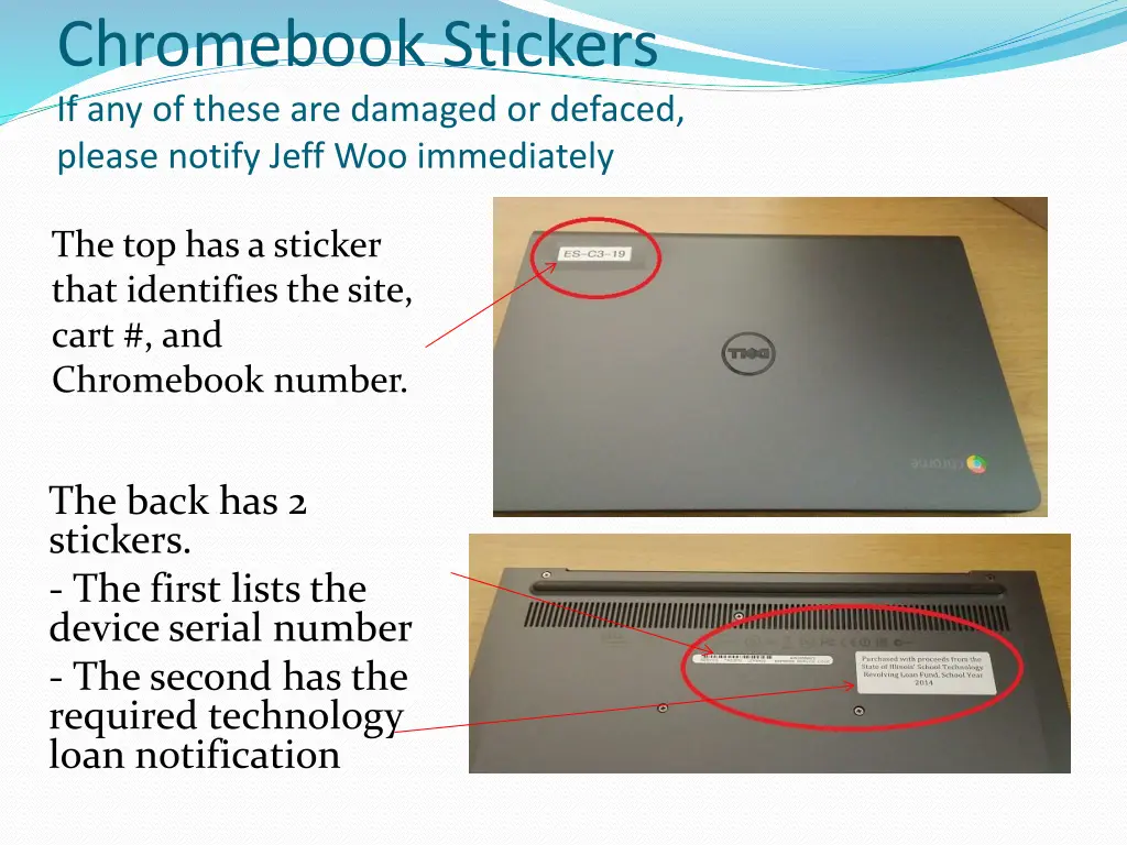 chromebook stickers if any of these are damaged