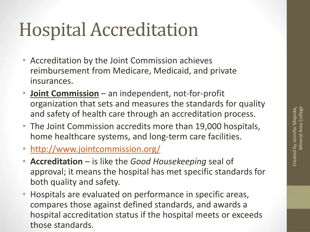 hospital accreditation