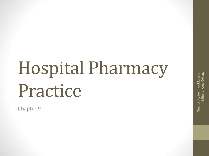 hospital pharmacy practice