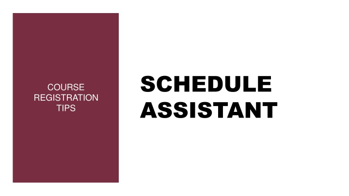 schedule assistant