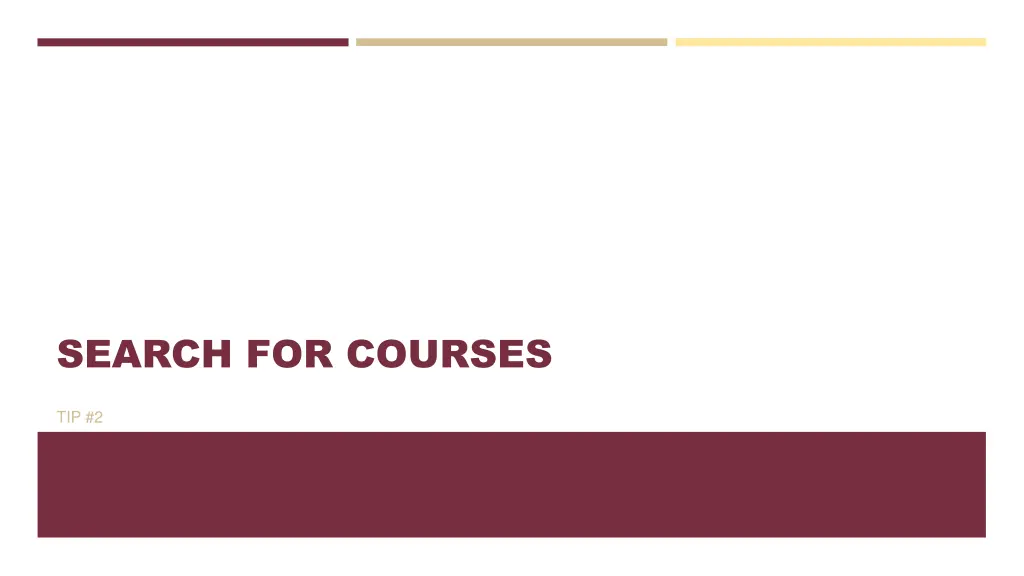 search for courses