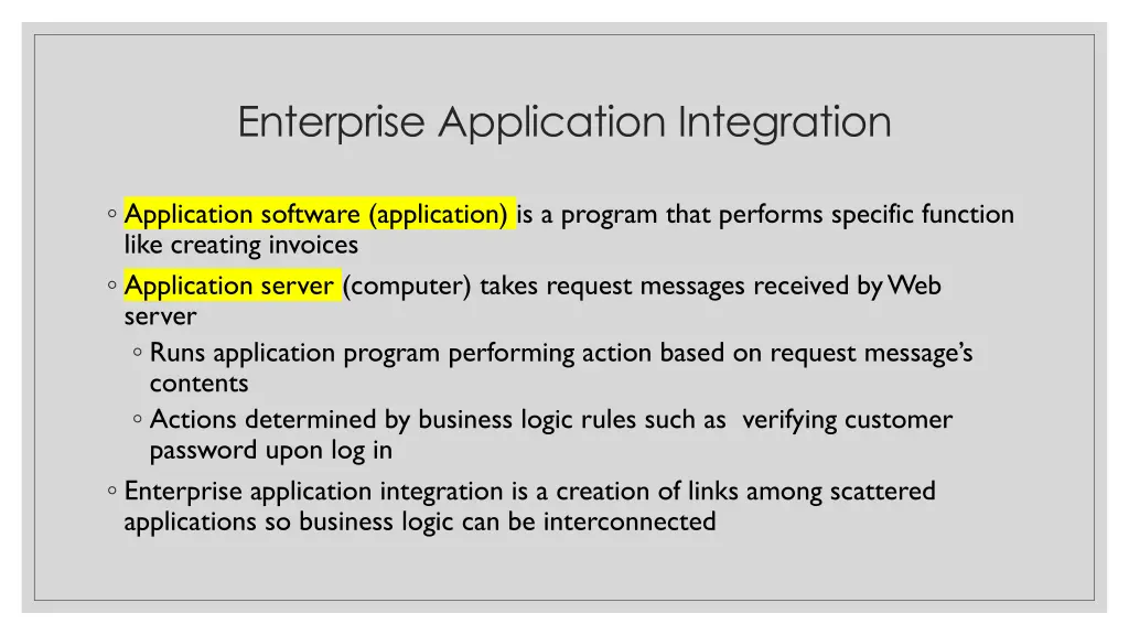 enterprise application integration