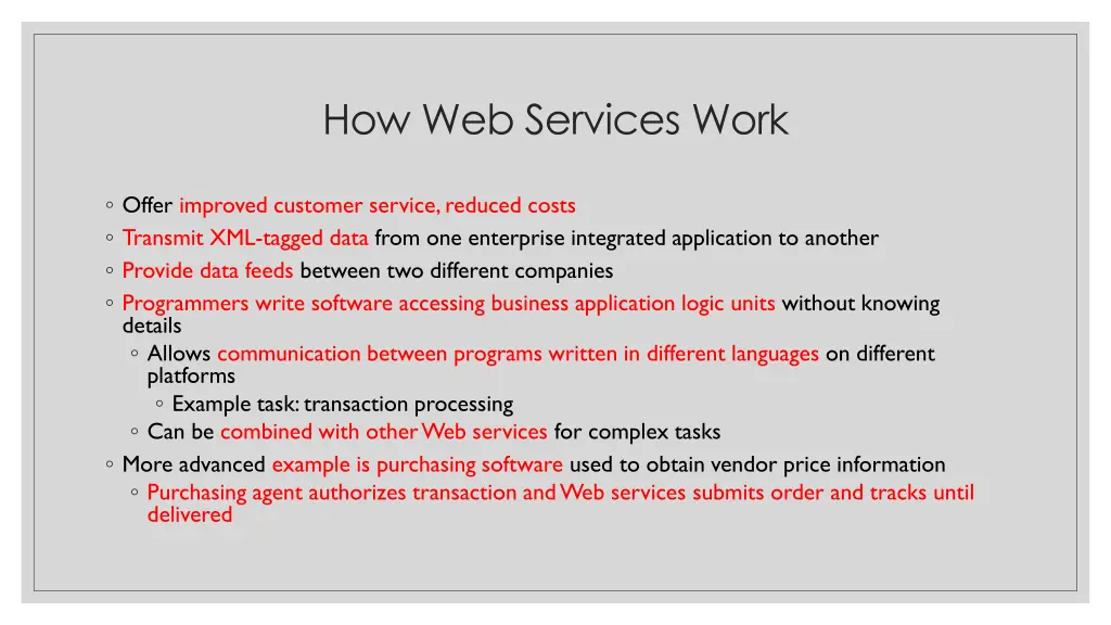 how web services work