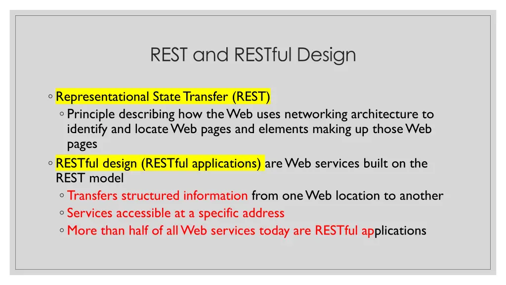 rest and restful design