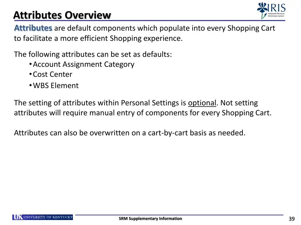 attributes overview attributes are default