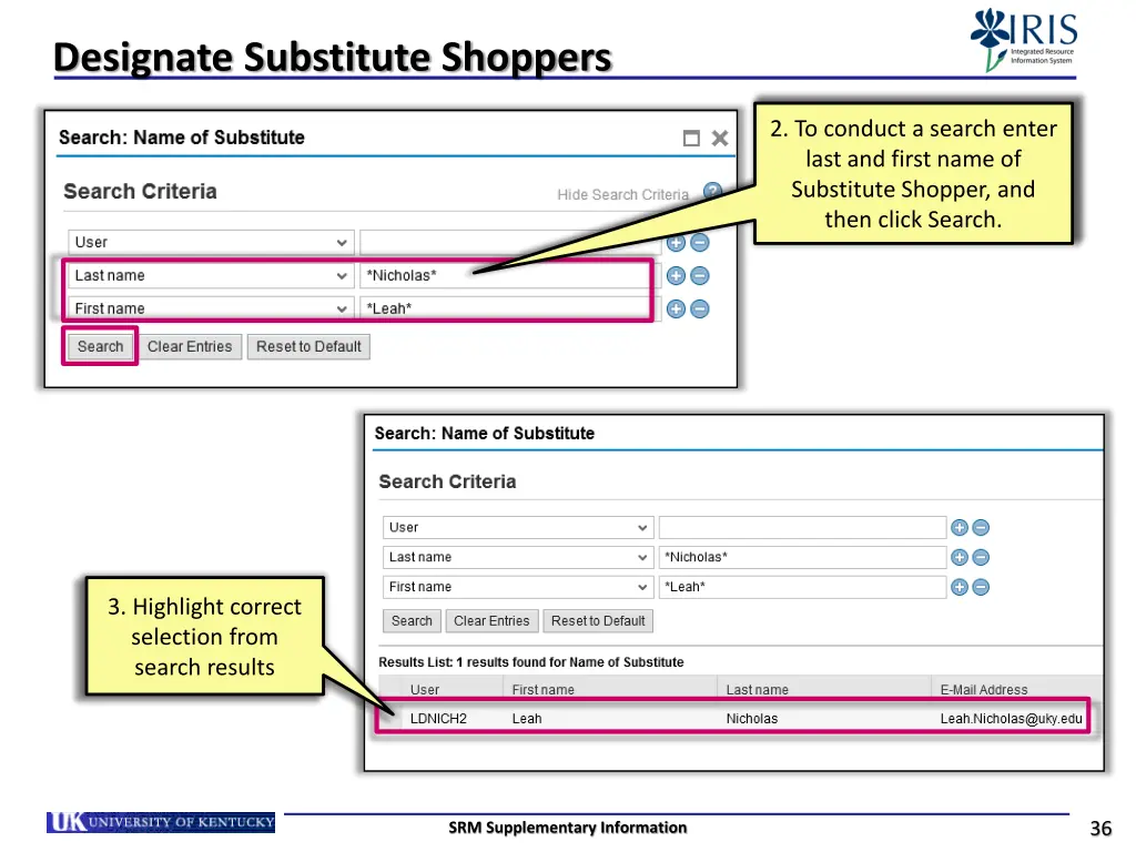 designate substitute shoppers 1