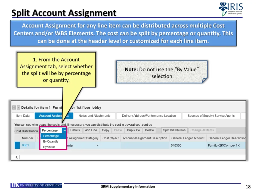 split account assignment