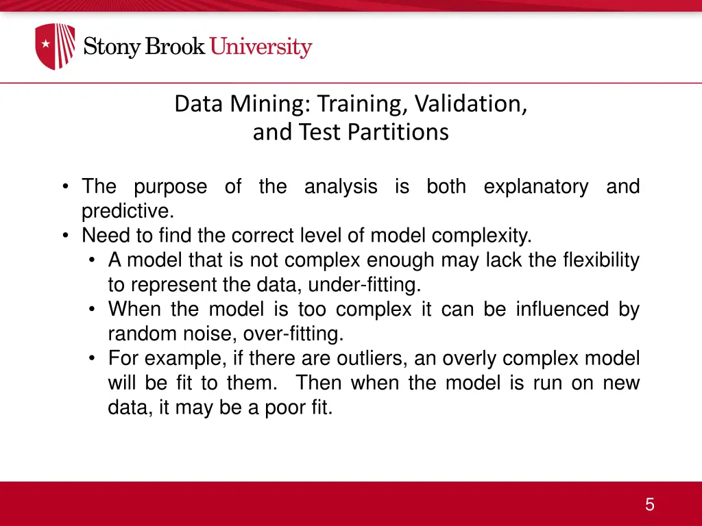 data mining training validation and test