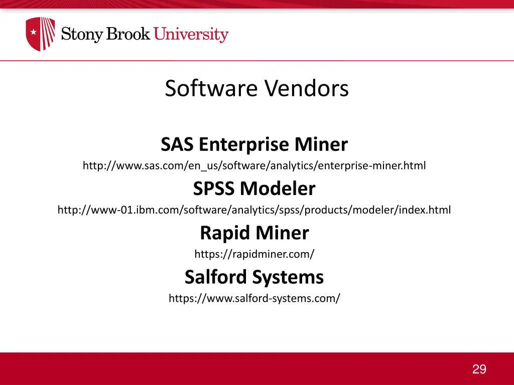 software vendors