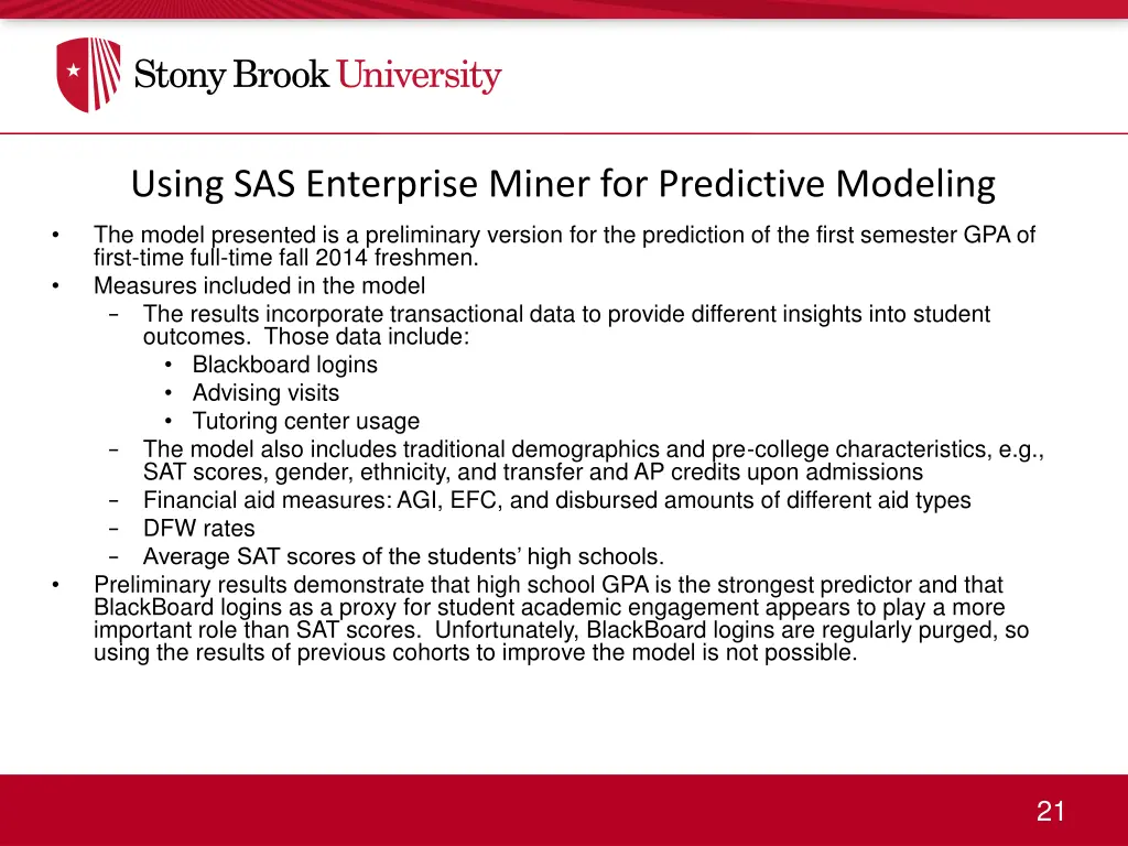 using sas enterprise miner for predictive modeling