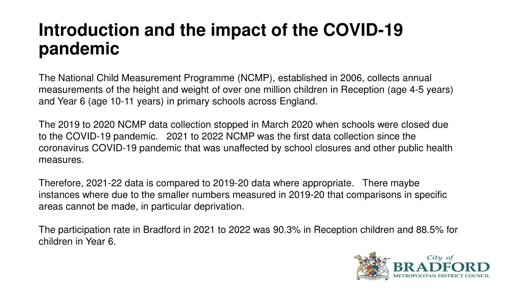 introduction and the impact of the covid