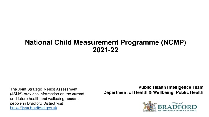 national child measurement programme ncmp 2021 22