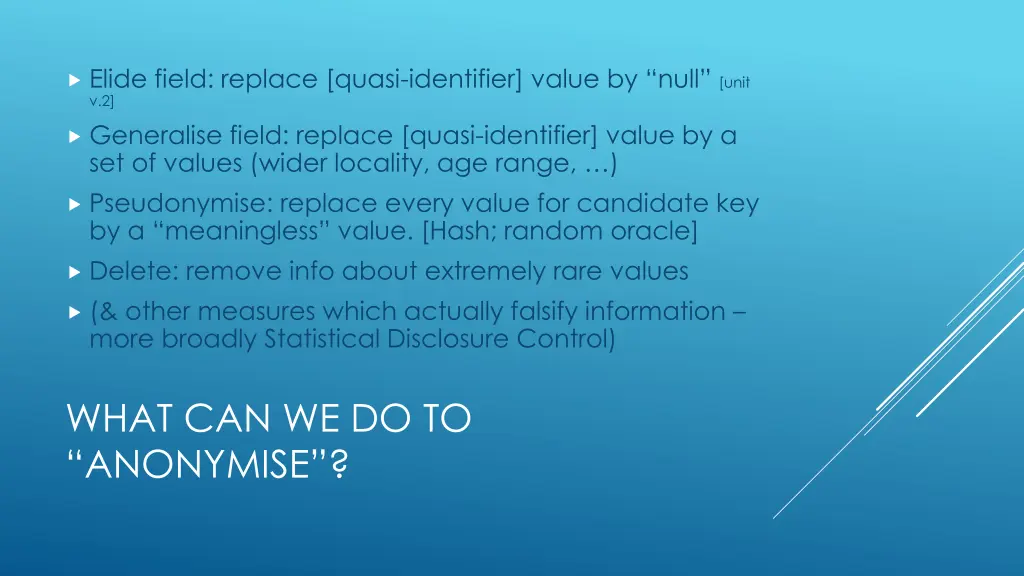 elide field replace quasi identifier value