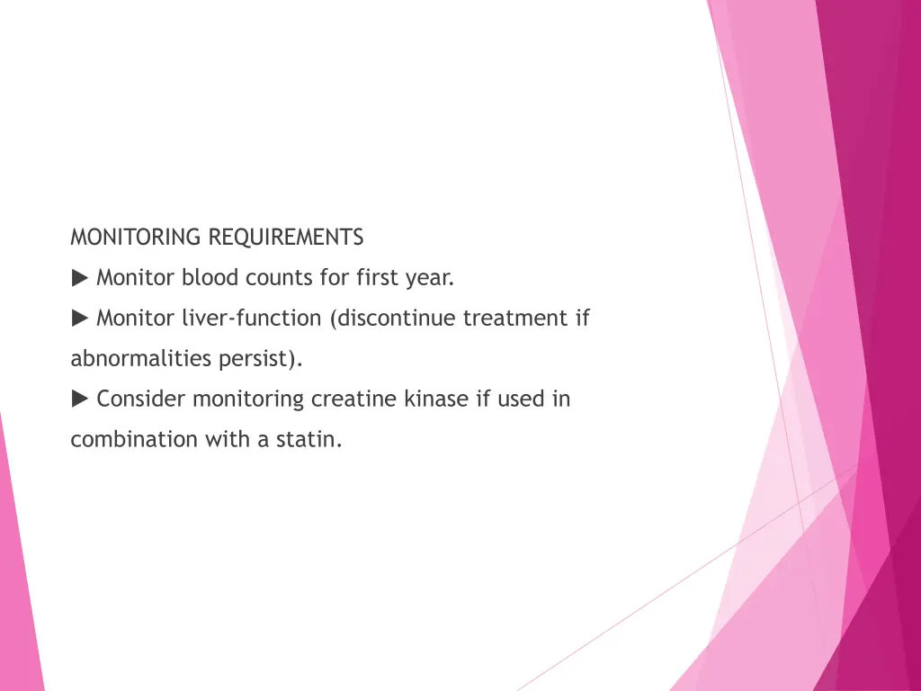 monitoring requirements