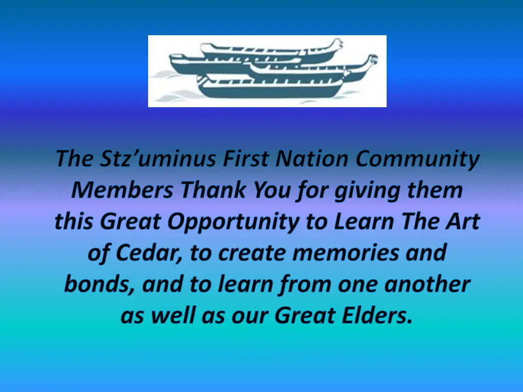 the stz uminus first nation community members