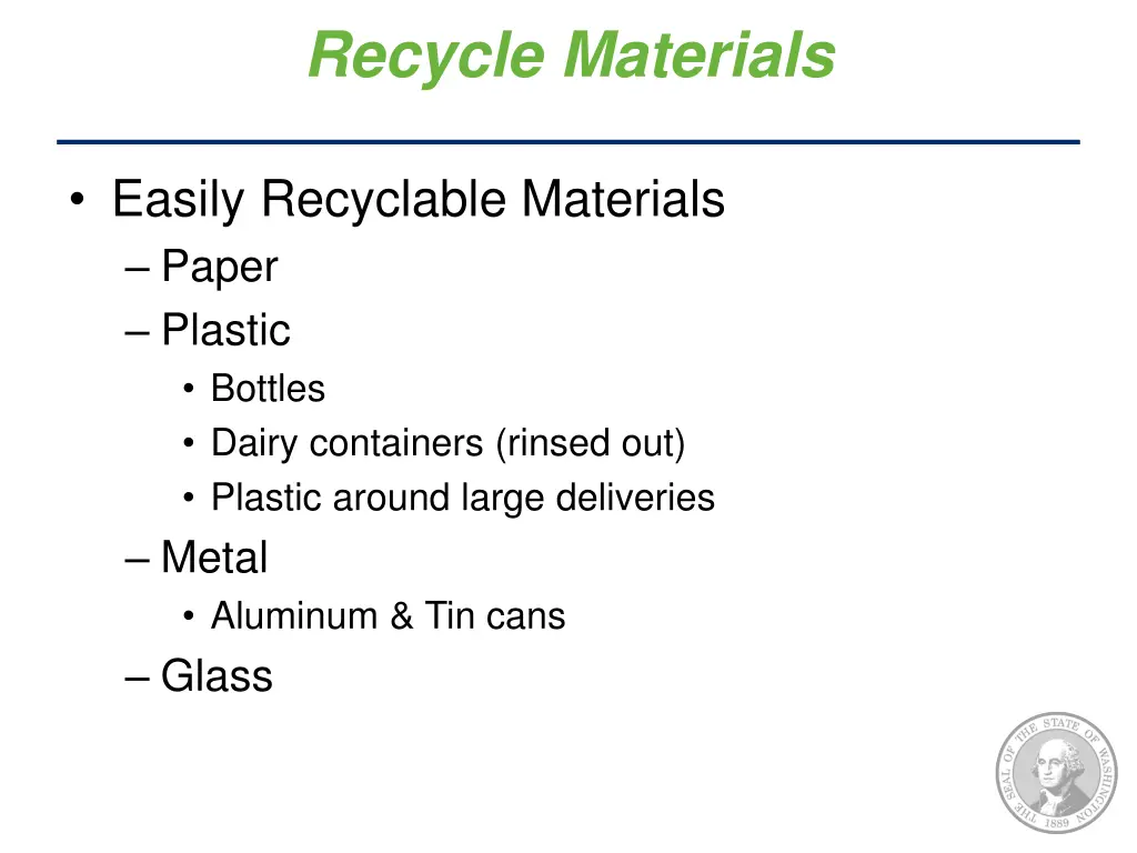 recycle materials