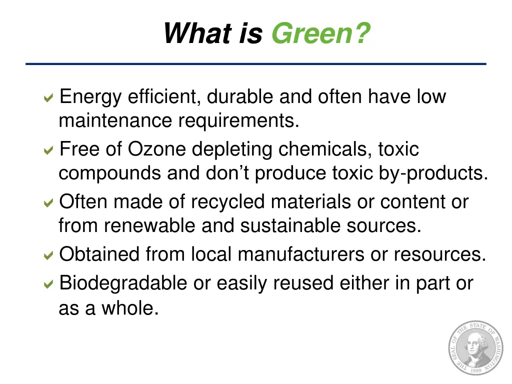 what is green