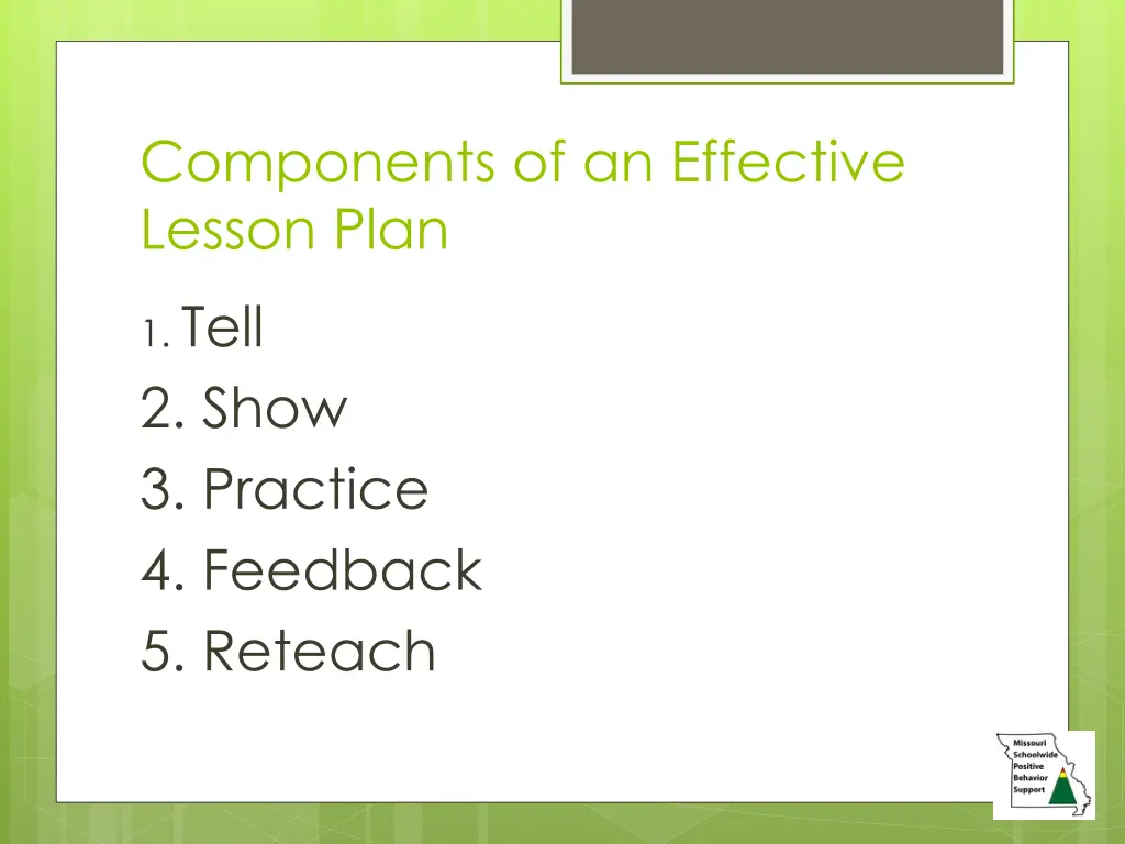 components of an effective lesson plan