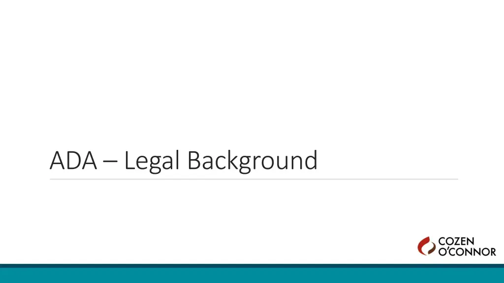 ada legal background