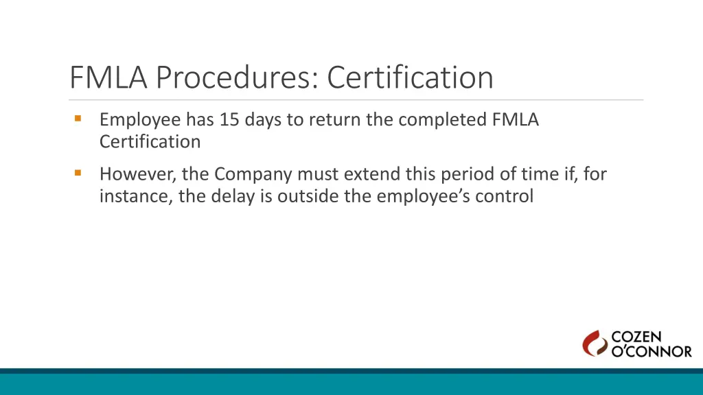 fmla procedures certification