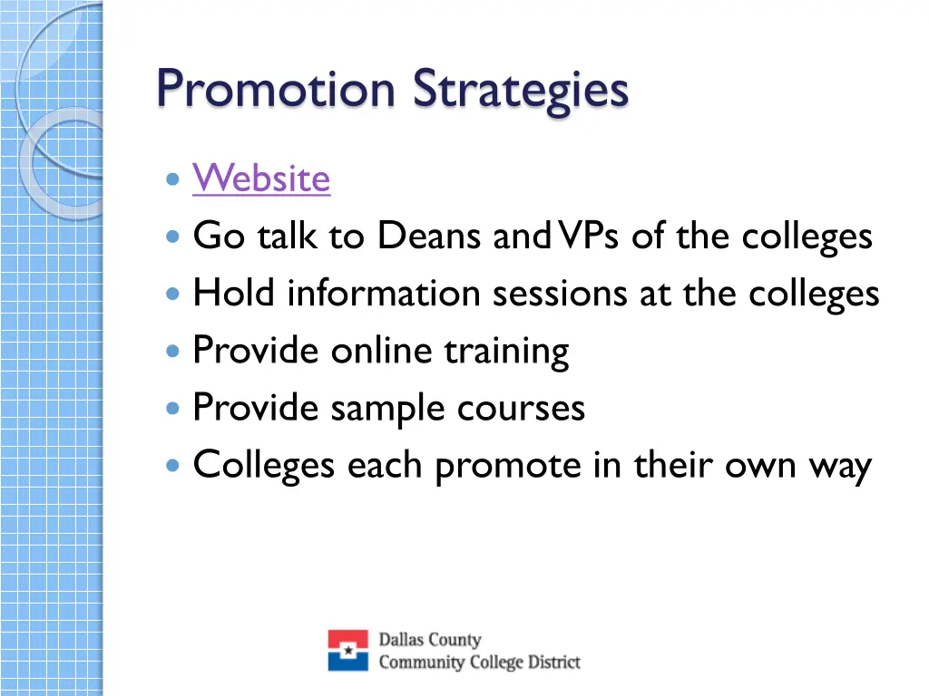 promotion strategies