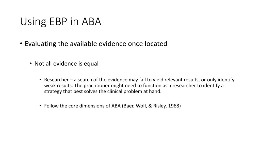 using ebp in aba 4